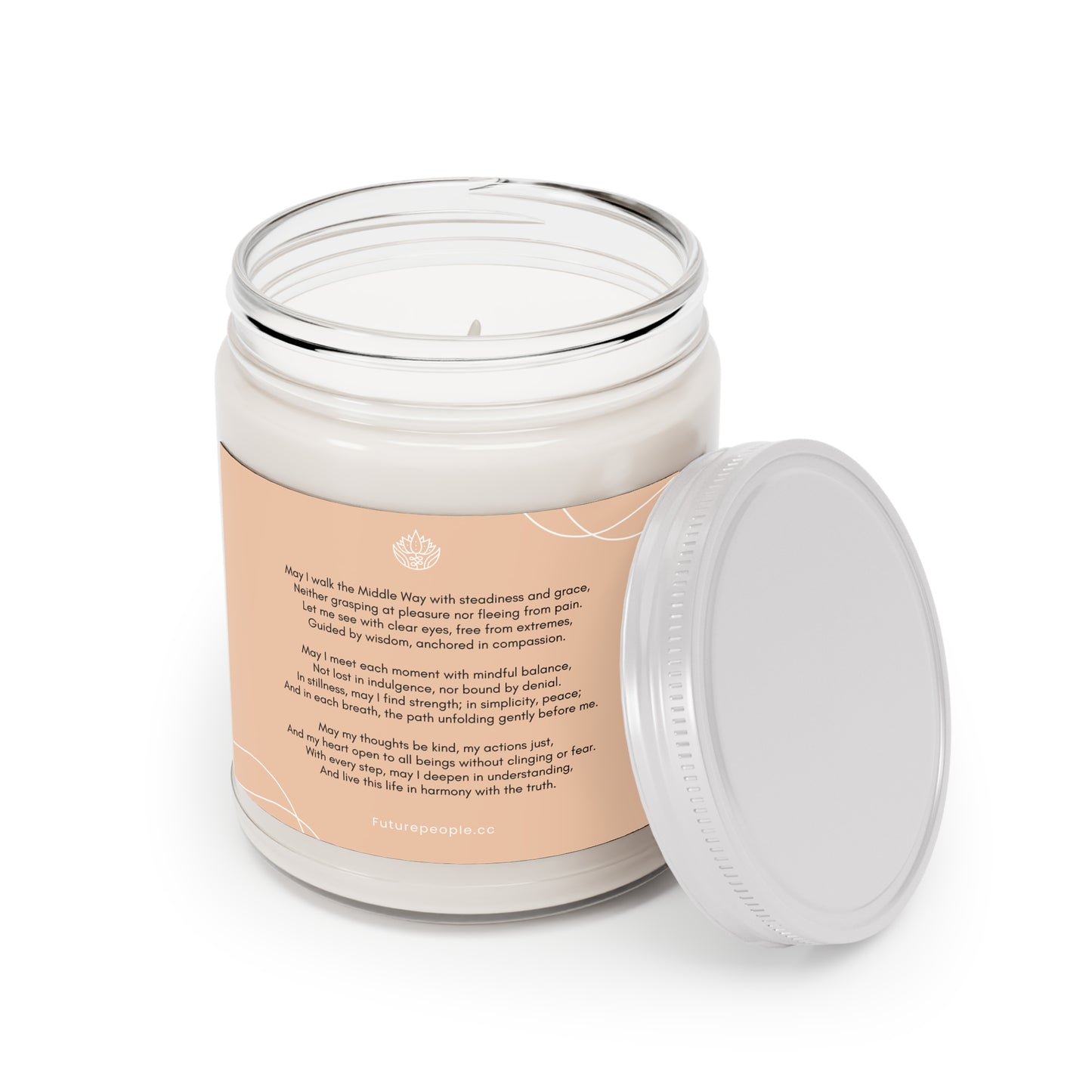Mindful Scented Candle - 9oz Soy Wax with Inspirational Quote