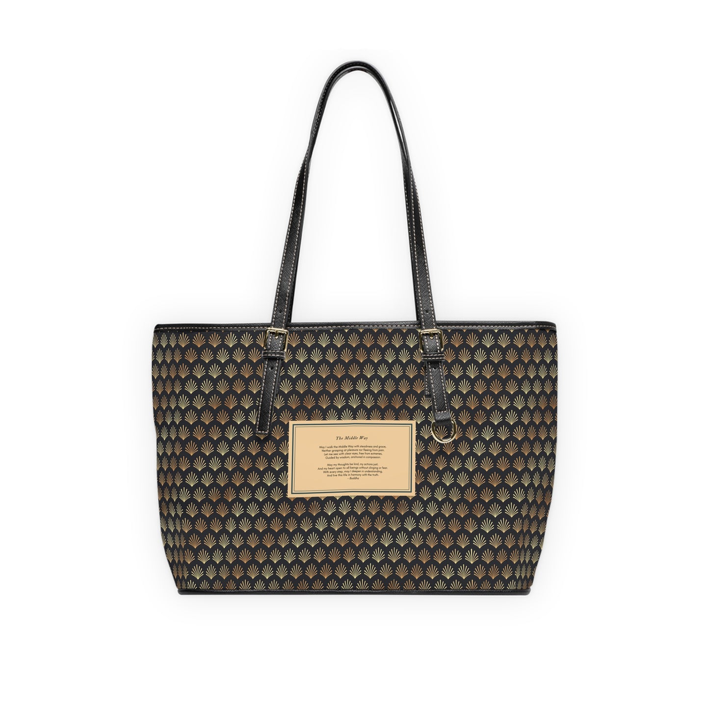 Buddhist Prayer Bag - The Middle Way - PU Leather