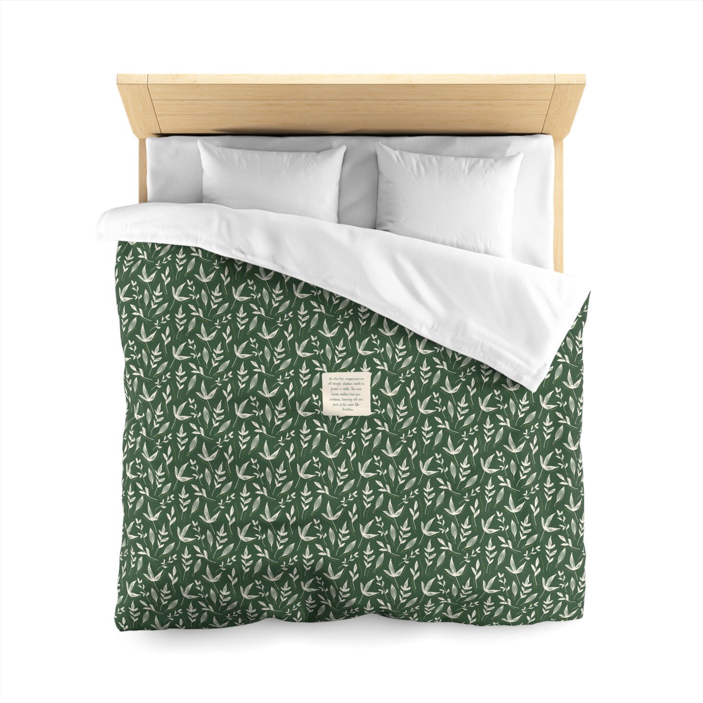 Compassion Prayer - Microfiber Duvet Cover