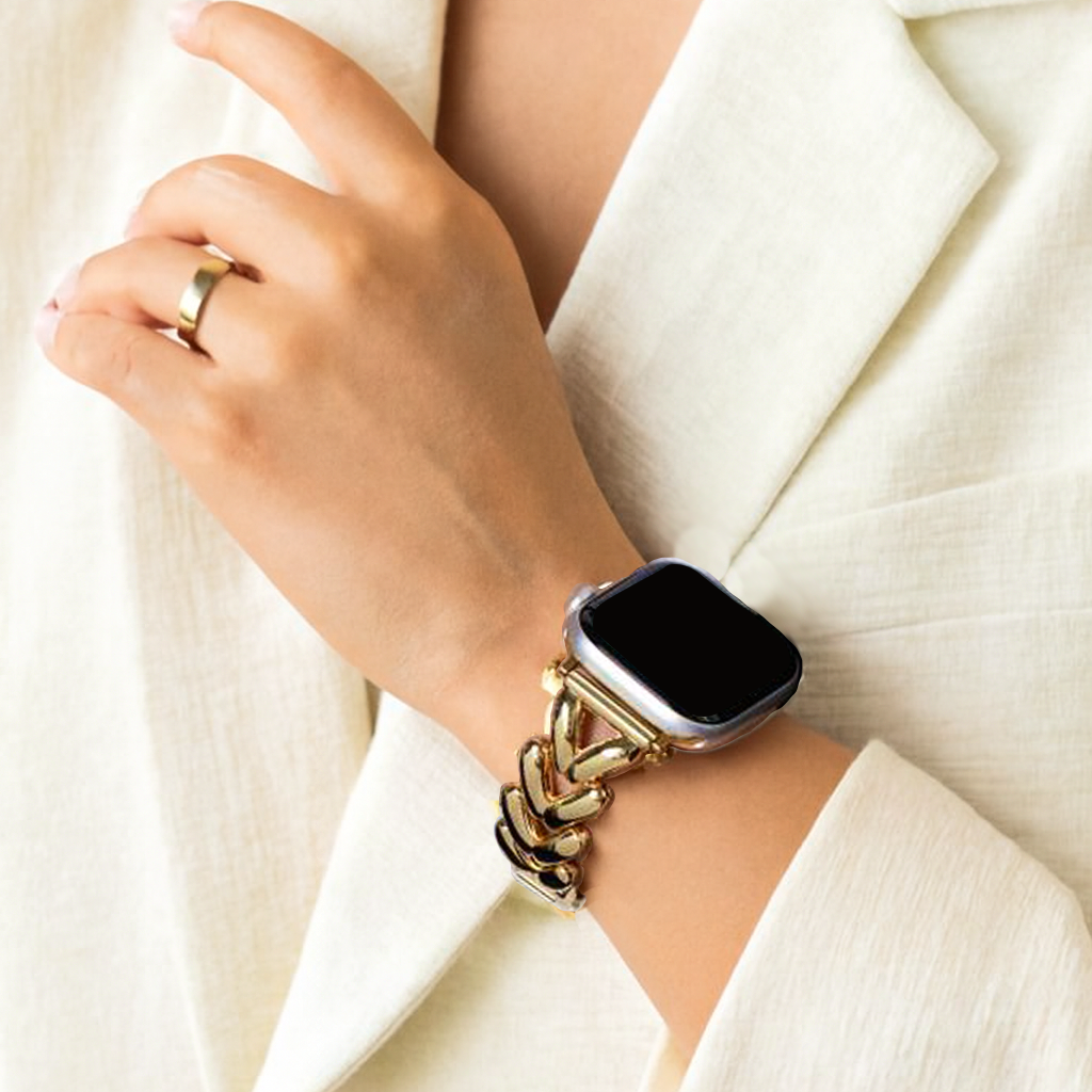V-Line Gold Apple Watch Band