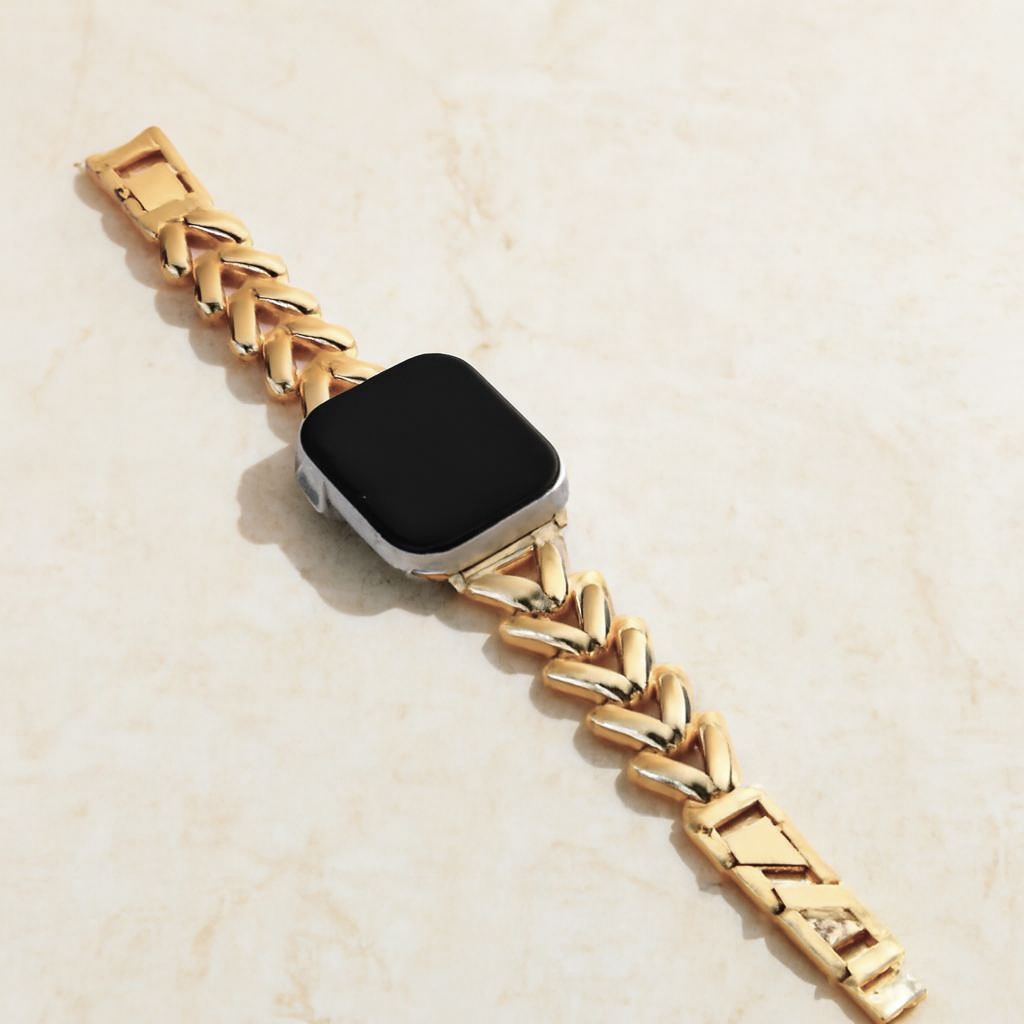 V-Line Gold Apple Watch Band