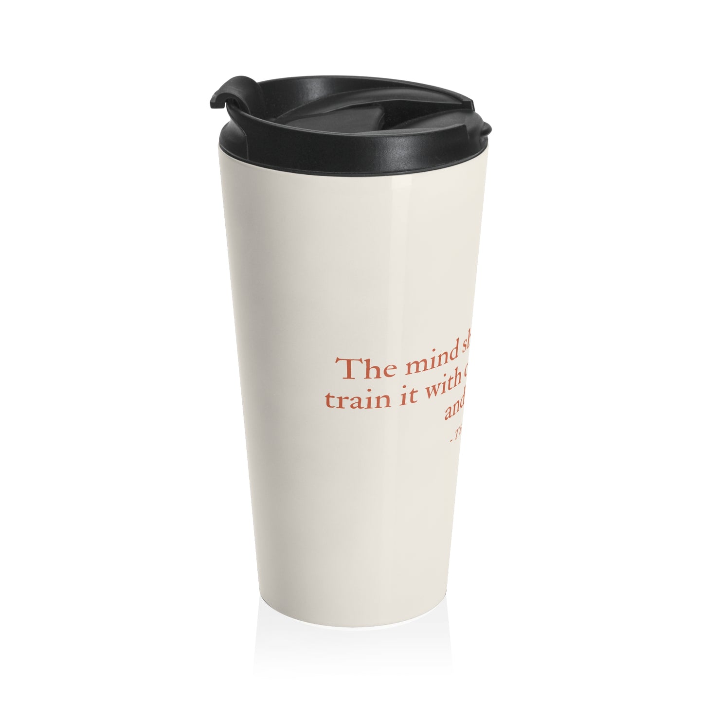 Buddhist Travel Mug with Buddha Quote
