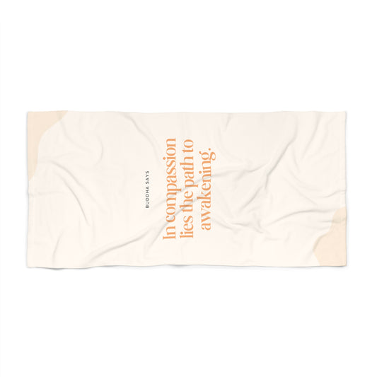 Buddha Says Beach Towel