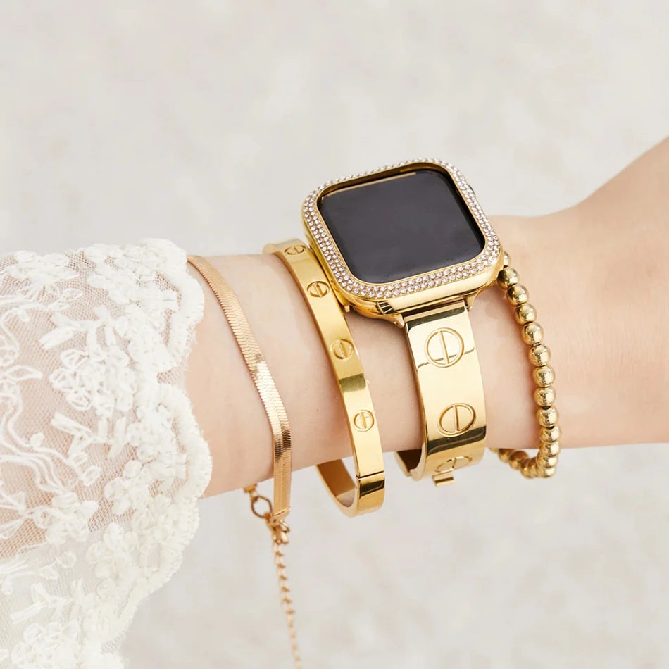 Apple Watch Luxury Bracelet - 18k Gold Plated