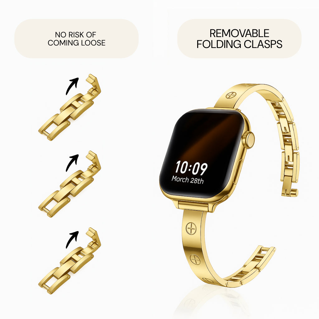 Luxury Slim Crosslet Apple Watch Bracelet