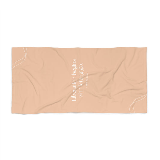 Buddhist inspirational Beach Towel