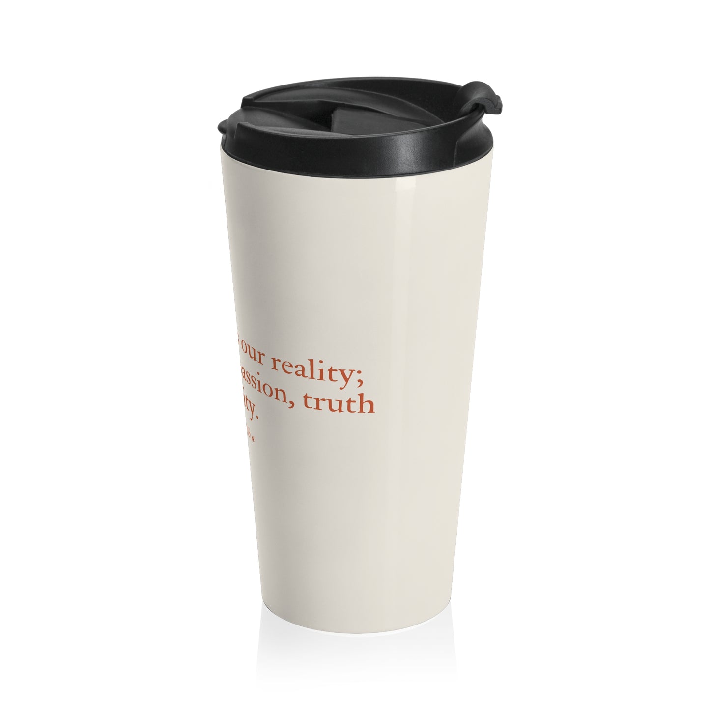 Buddhist Travel Mug with Buddha Quote
