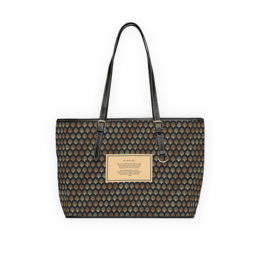 Buddhist Prayer Bag - The Middle Way - PU Leather