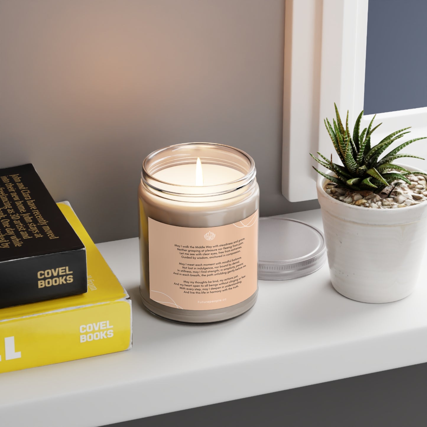 Mindful Scented Candle - 9oz Soy Wax with Inspirational Quote