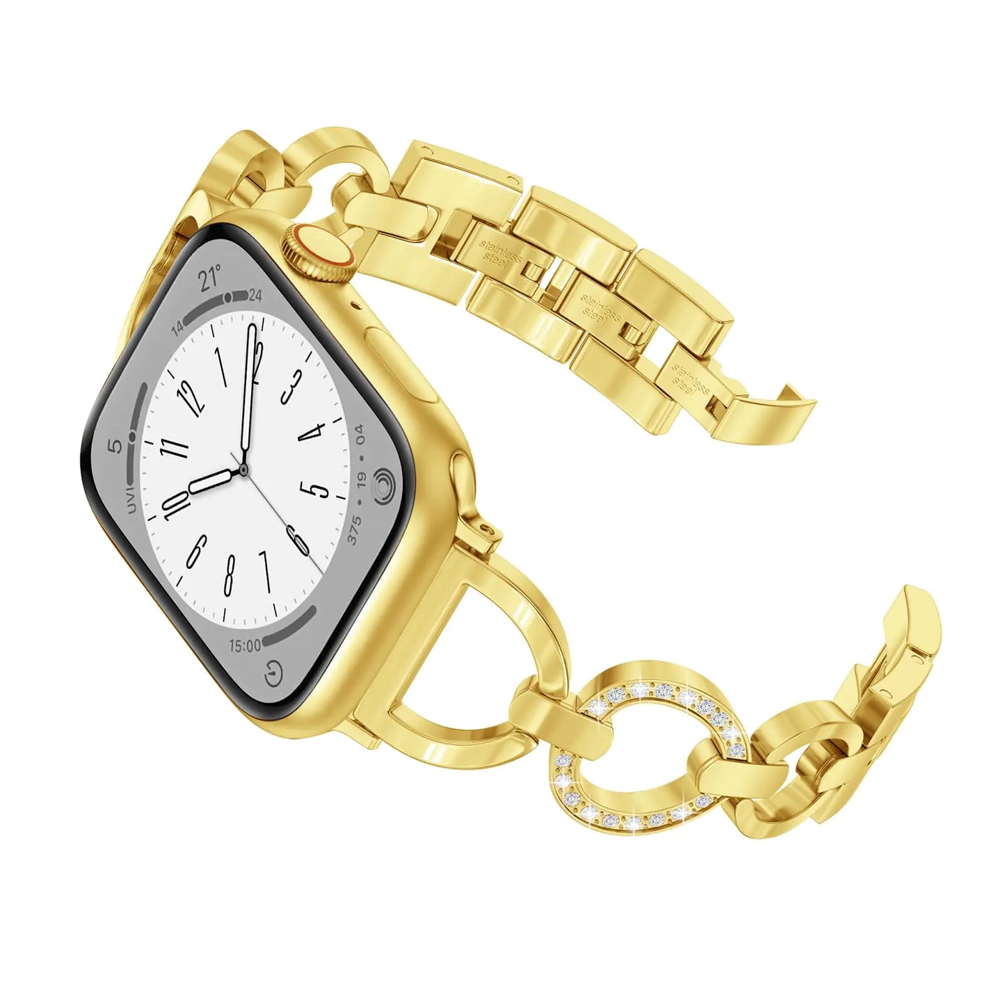 Gold Band For Apple Watch - Stainless Steel - Gold Plated