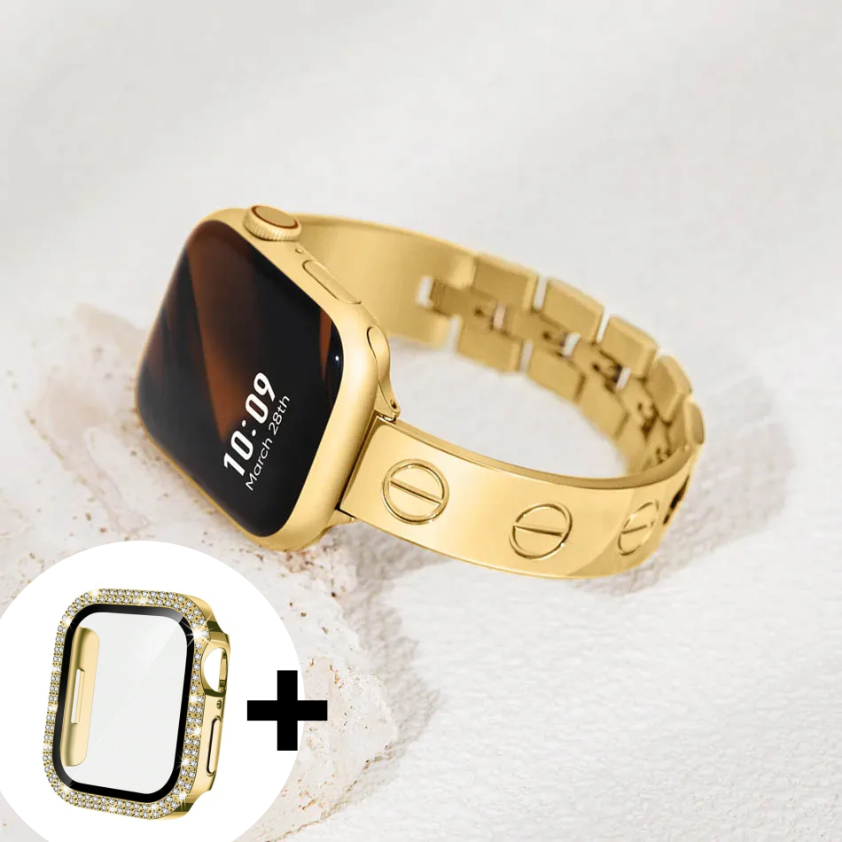 Apple Watch Luxury Bracelet - 18k Gold Plated