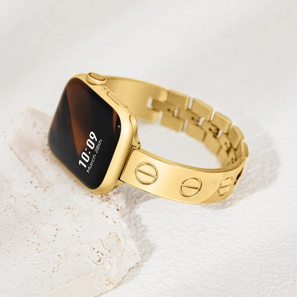 Apple Watch Luxury Bracelet - 18k Gold Plated