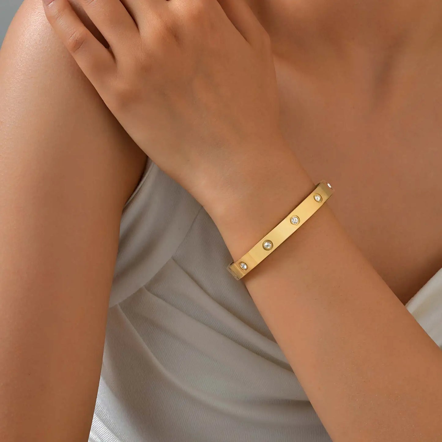Gold Bracelet - Stainless Steel - Gold Plated