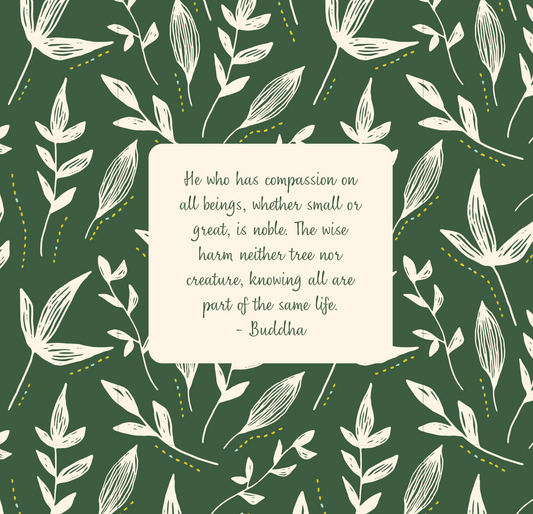 Footstool - Square - Buddha Compassion for all Beings