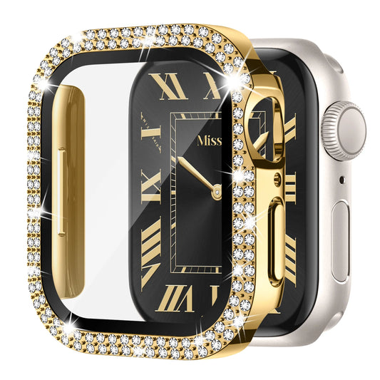 Double Diamonds Bling Screen Protector Case For Apple Watch