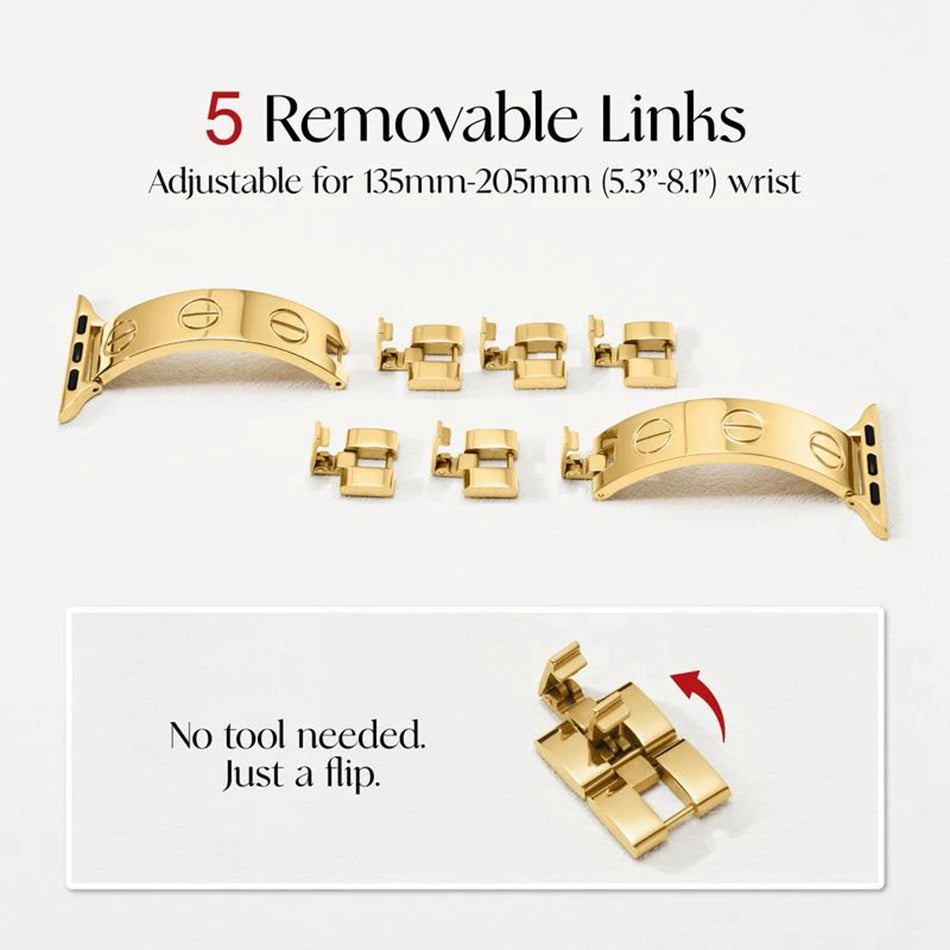 Apple Watch Luxury Bracelet - 18k Gold Plated