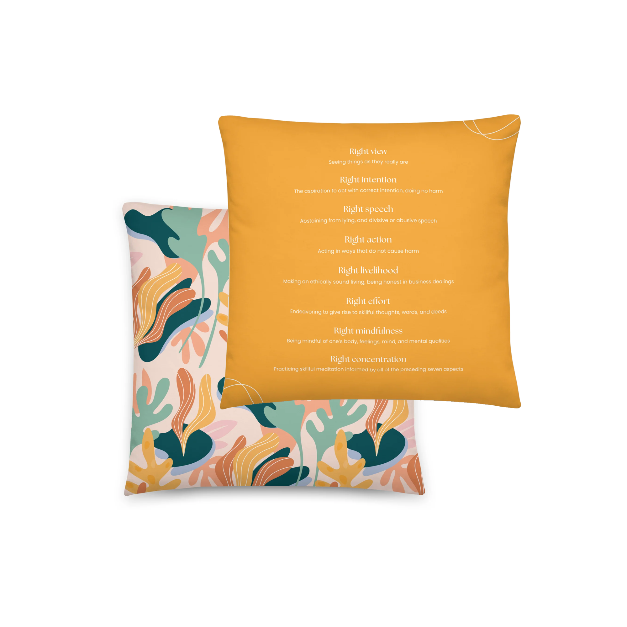 Pillow - The Buddhist Eightfold Path