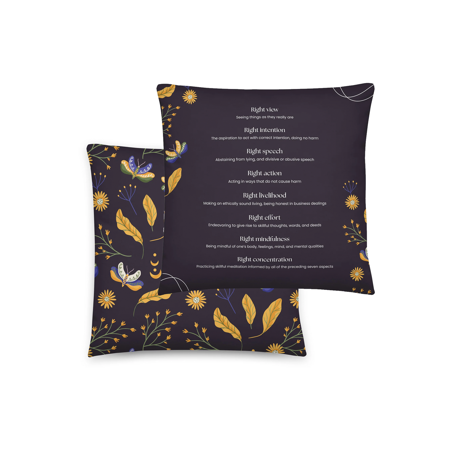 Pillow - The Buddhist Eightfold Path