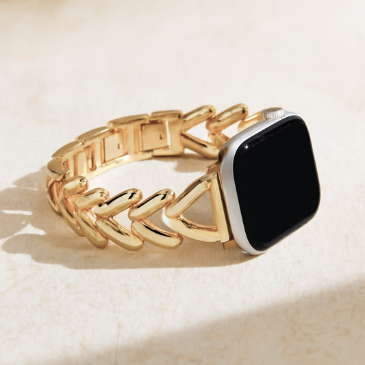 V-Line Gold Apple Watch Band