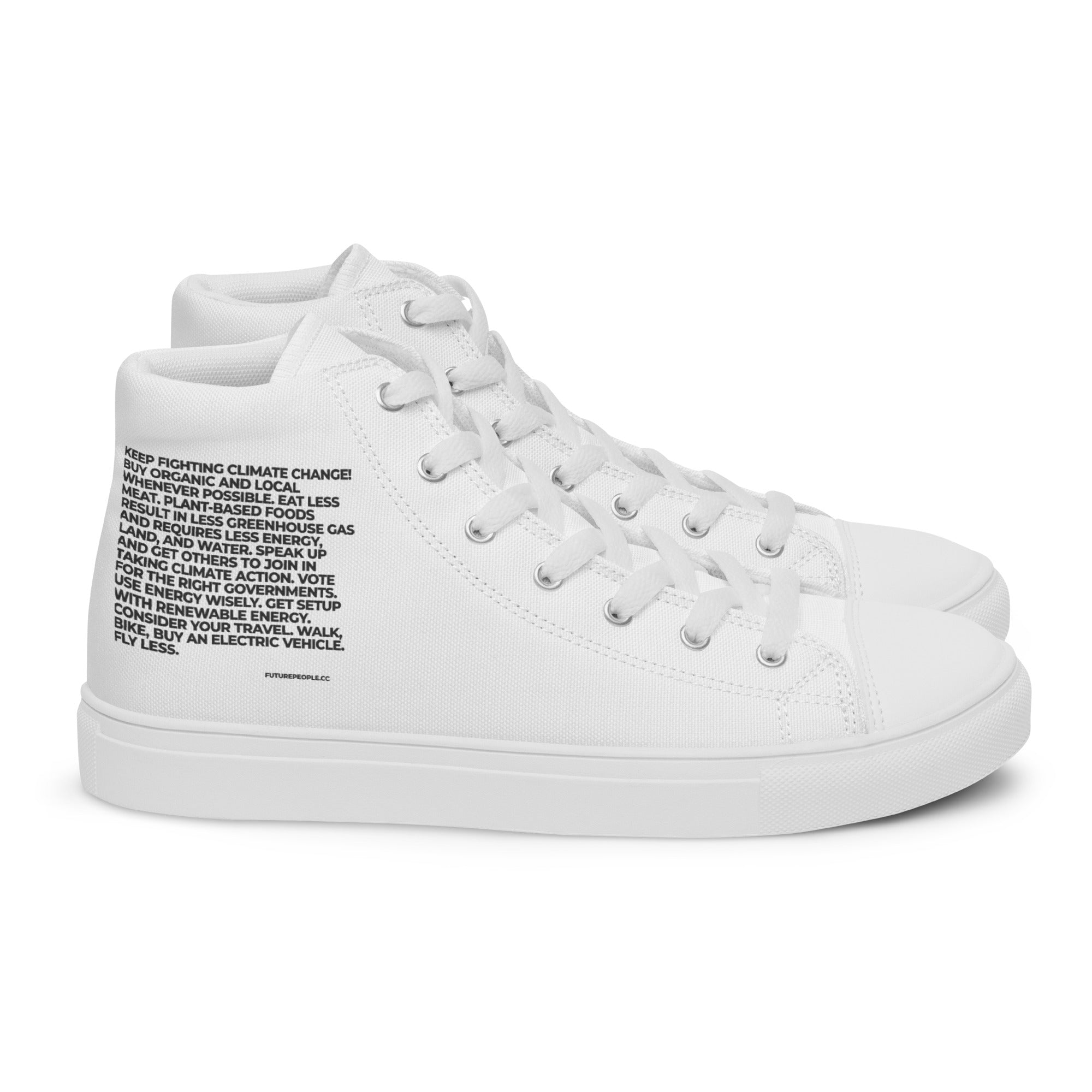 Men’s high top canvas shoes